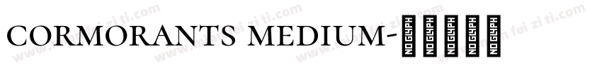 cormorants medium字体转换